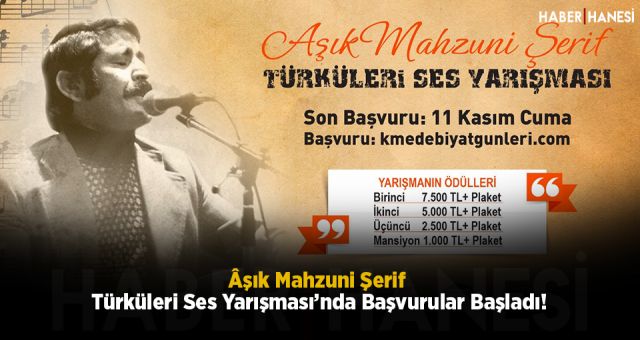 Âşık Mahzuni Şerif Türküleri Ses Yarışması’nda Başvurular Başladı!
