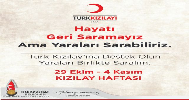 Başkan Mahçiçek’ten Kızılay Haftası mesajı