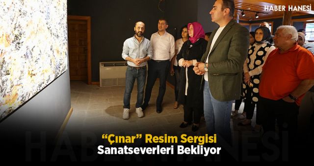 “Çınar” Resim Sergisi Sanatseverleri Bekliyor