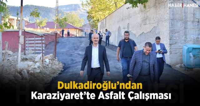 Dulkadiroğlu’ndan Karaziyaret’te Asfalt Çalışması