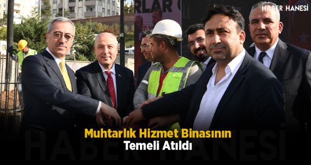 Muhtarlık Hizmet Binasının Temeli Atıldı