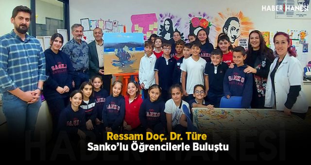 Ressam Doç. Dr. Türe Sanko’lu Öğrencilerle Buluştu