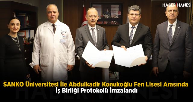 SANKO Üniversitesi İle Abdulkadir Konukoğlu Fen Lisesi Arasında İş Birliği Protokolü İmzalandı