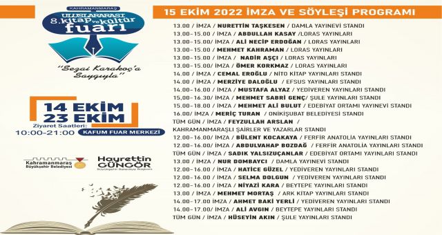 Usta Kalemler Kitap Fuarı'nda Okurlarını Buluşacak