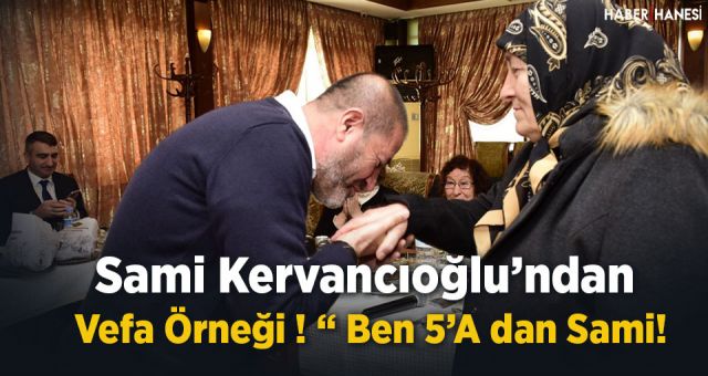 Kervancıoğlu 50 yıl sonra öğretmeni ile buluştu