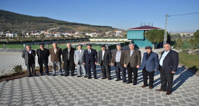 Eski Belediye Başkanları Başkan Okumuş'u Ziyaret Etti