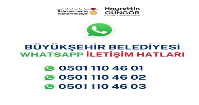 Kahramanmaraş'ta WhatsApp İletişim Hattını Hizmete Aldı