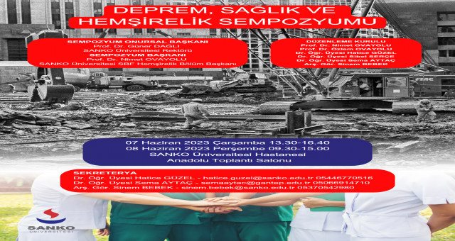 “Deprem, Sağlık Ve Hemşirelik” Sempozyumu
