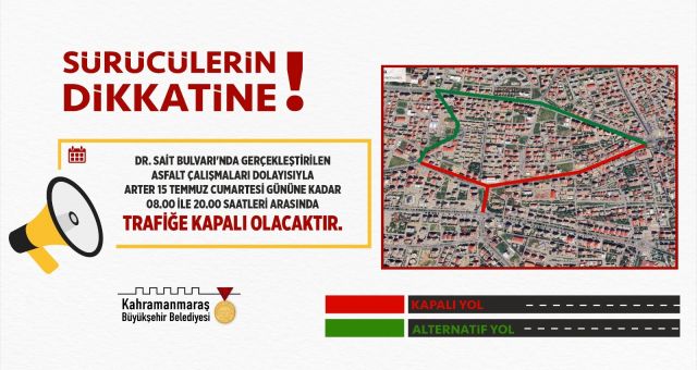 Dikkat! yol kapalı