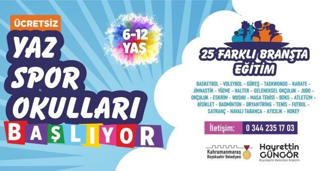 Haydi Çocuklar! Yaz Spor Okulları Sizi Bekliyor