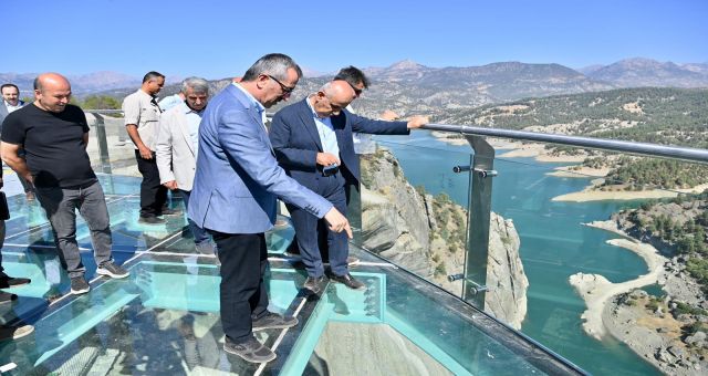Güngör ve Kirişci, Ali Kayası Cam Teras’ta İncelemelerde Bulundu