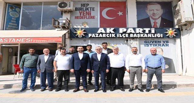 Başkan Güngör ve Vali Ünlüer, Ziyaretlerini Pazarcık’ta Sürdürdü