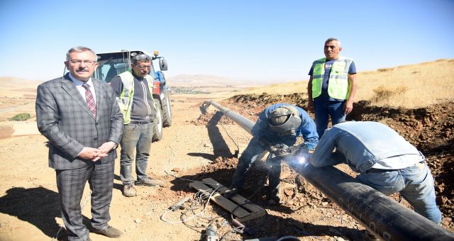 GÖKSUN DOĞALGAZ BORU HATTI ÇALIŞMASI BAŞLADI
