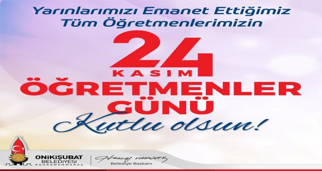 Başkan Mahçiçek’ten 24 Kasım Öğretmenler Günü mesajı