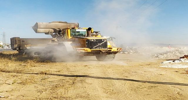 Büyükşehir, İnşaat Atıklarının Temizliğini Hummalı Bir Şekilde Sürdürüyor