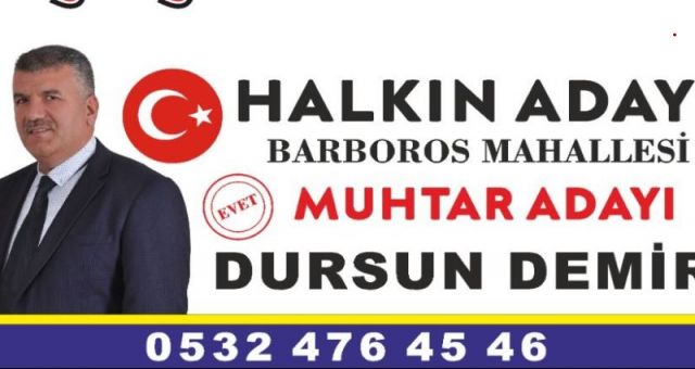 Barbaros Mahallesi'nin Yeni Yüzü: Dursun Demir Muhtar Adaylığını Açıkladı