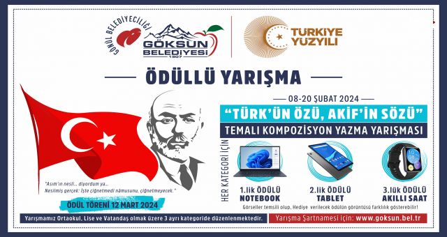 Göksun Belediyesi İstiklal Marşı Kompozisyon Yarışması Başlıyor
