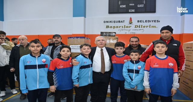 Hanefi Mahçiçek’ten 50 amatör spor kulübüne 5 bin 500 adet malzeme desteği