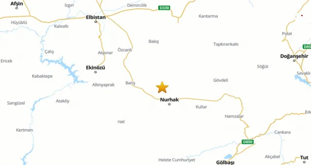 Kahramanmaraş'ın Nurhak İlçesinde 3.5 Büyüklüğünde Deprem!
