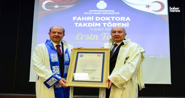 KKTC Cumhurbaşkanı Ersin Tatar KSÜ’de Konferans Verdi