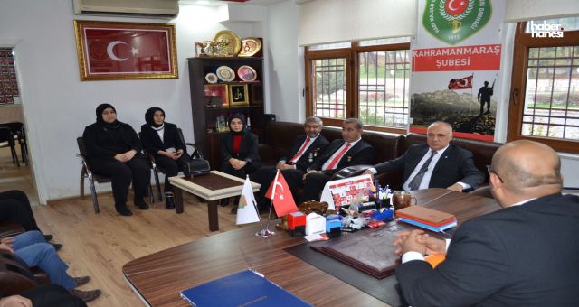 İYİ Parti Dulkadiroğlu Belediye Başkan Adayı Can, Şehit Aileleri ve Gaziler Derneği'ni Ziyaret Etti