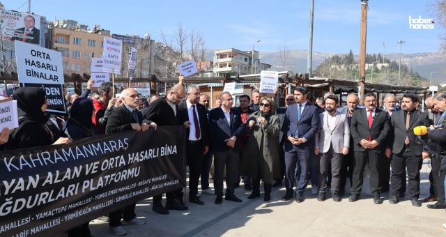 Kahramanmaraş İttifakı Orta Hasarlı Bina Mağdurlarının Sesi Oldu!