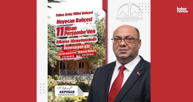 Kahramanmaraş'ta Heyecan Bahçesi ve Bungalov Evler, Bayramın İkinci Günü Hizmetinizde!