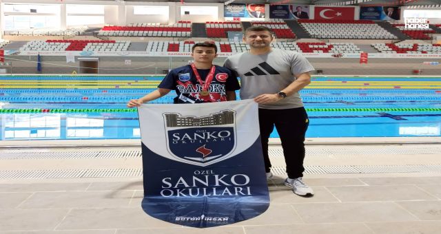 SANKO Okulu Öğrencisi Gaziantep Yüzme Yarışmasında İl Birincisi Oldu