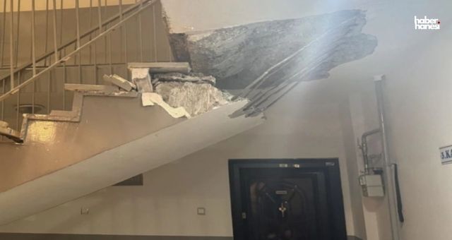 Erzurum'da Bir Apartmanda Merdivenler Çöktü, İtfaiye Seferber Oldu!