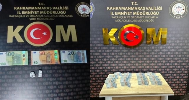 Kahramanmaraş'a Sahte Para ve Uyuşturucu İle Yakalandılar: 2 Gözaltı!