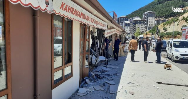 Kahramanmaraş'ta Lastik Patlaması Kazaya Yol Açtı, 3 İşyerinde Hasar Oluştu
