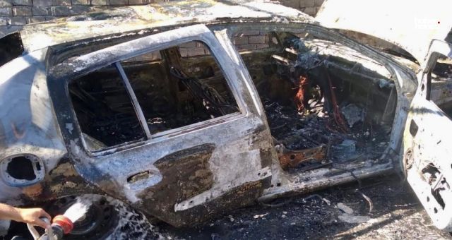 Kahramanmaraş'ta Park Halindeki Otomobilde Yangın Paniği