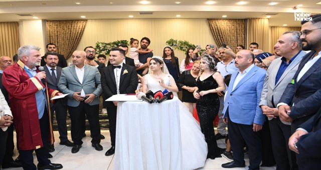 Başkan Fırat Görgel, Depremzede Genç Çiftin Nikâhını Kıydı