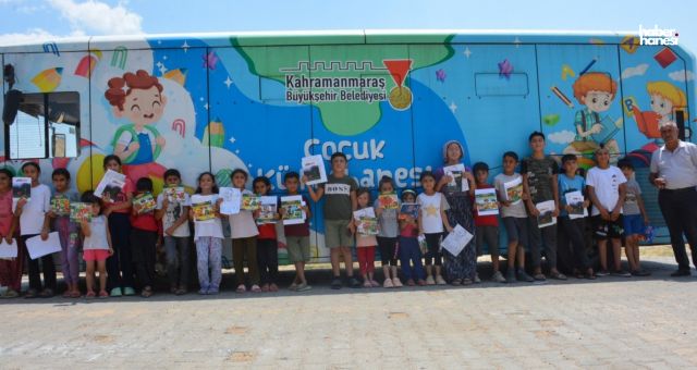 Kahramanmaraş Büyükşehir, Mobil Çocuk Kütüphanesi ile Yaz Tatilini Renklendiriyor