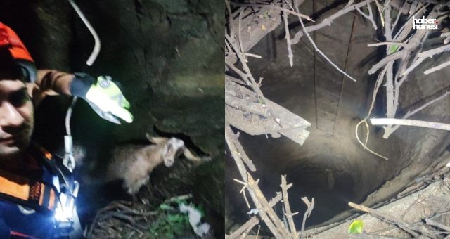 Kahramanmaraş'ta 20 Metre Kuyudan Keçi Kurtarma Operasyonu!
