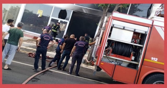Kahramanmaraş’ta Boş İşyeri Yangını Maddi Hasara Yol Açtı