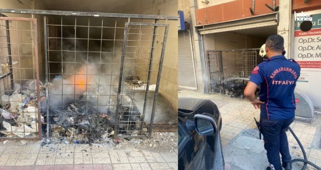 Kahramanmaraş'ta Çöp Yangını: İtfaiye Yangını Kısa Sürede Söndürdü