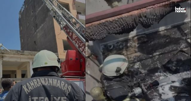 Kahramanmaraş'ta Metruk Binanın Çatısında Yangın: İtfaiye Müdahalede Bulundu