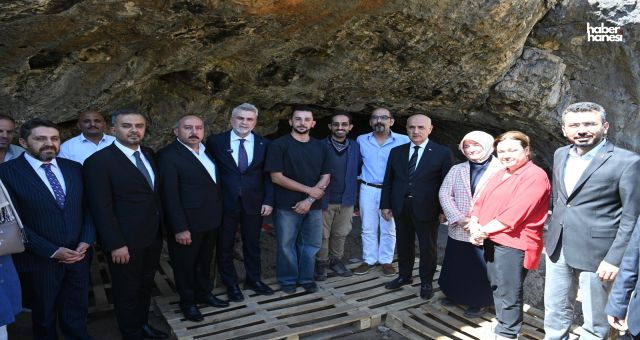 Kahramanmaraş’ın Kültürel Mirası: Başkan Görgel ve Prof. Dr. Kirişci Döngel Direkli Mağarası’nda Bir Araya Geldi