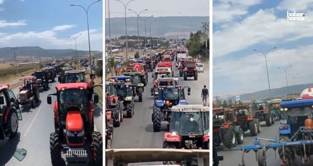 Kahramanmaraşlı Üreticilerden Protesto: Traktörlerle Yol Kapattılar