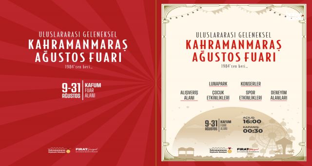 Kahramanmaraş’ta Fuar Coşkusu: Geleneksel Ağustos Fuarı Yarın 19.30’da Açılıyor!