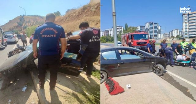 Kahramanmaraş'ta Sümbüllü Rampasında Otomobil Kazası!