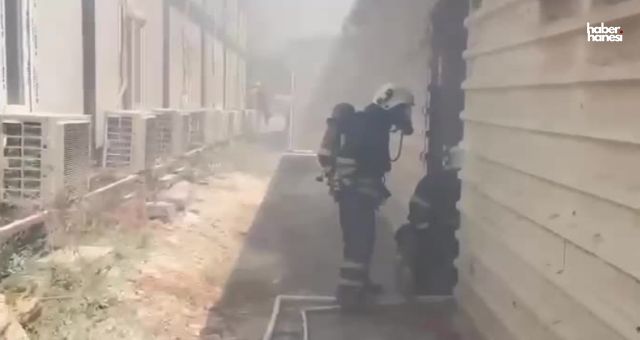 Kahramanmaraş’taki Konteyner Kentte Çıkan Yangın Kontrol Altına Alındı