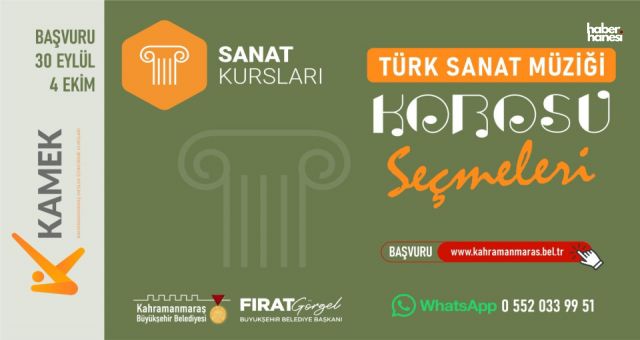 Kahramanmaraş Büyükşehir’den Türk Sanat Müziği Tutkunlarına Çağrı