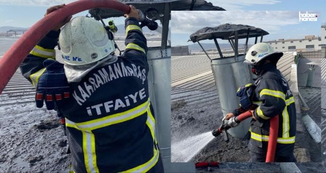 Kahramanmaraş'ta Metal Fabrikası Bacasında Yangın Maddi Hasara Neden Oldu!