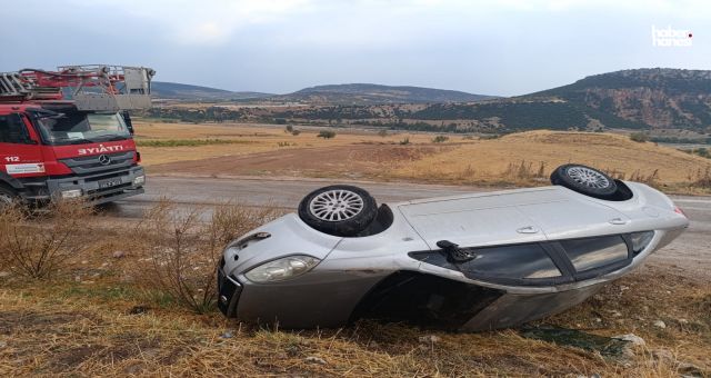 Kahramanmaraş’ta Otomobil Takla Attı, Sürücü Yaralandı!