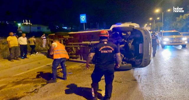 Kahramanmaraş'ta Yolcu Minibüsü Devrildi: 9 Yaralı!