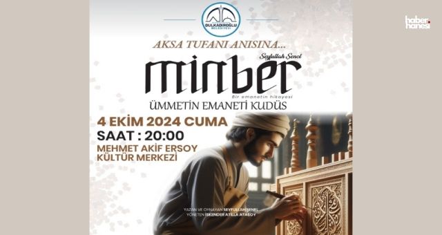 Kudüs'ün Davası Sahneye Taşınıyor: "Ümmetin Emaneti Kudüs" Tiyatrosu Kahramanmaraş’ta