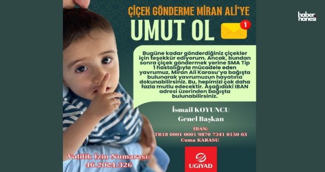 Genel Başkan İsmail Koyuncu'dan Anlamlı Çağrı: Çiçek Yerine Miran Ali İçin Bağış