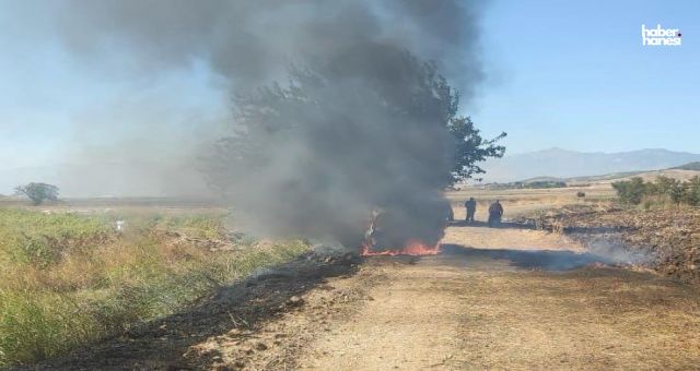 Kahramanmaraş'ta Seyir Halindeki Araçta Yangın Paniği!